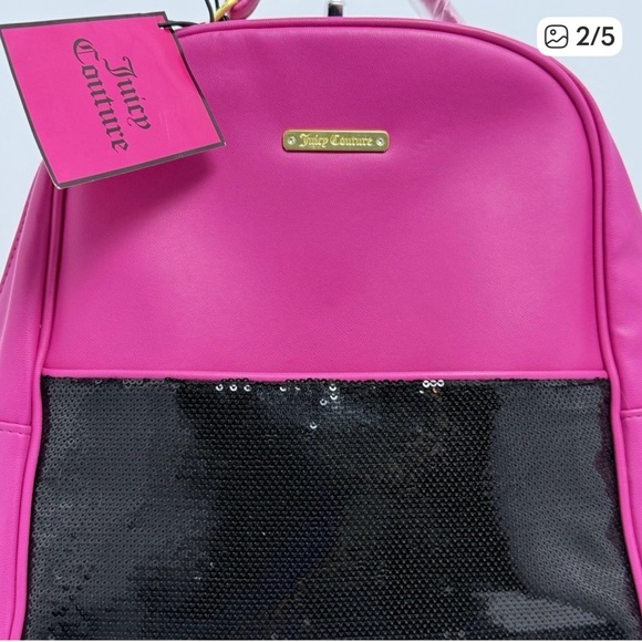 Juicy Couture Handbags - Juicy Couture HOTPink and Black Sequin NWT